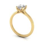 Oval Engagement Ring, RS1, Yellow Gold 3D Oval Engagement Ring, RS1, Yellow Gold 3D