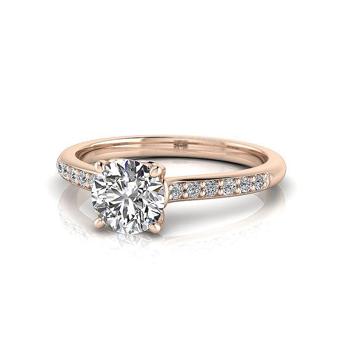 Diamond Ring, RSA1R, Rose Gold, LF