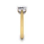 Radiant Engagement Ring, Yellow Gold SV Radiant Engagement Ring, Yellow Gold SV
