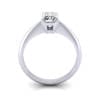 Radiant Engagement Ring, White Gold TF