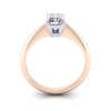Radiant Engagement Ring, Rose Gold, RS6-TF
