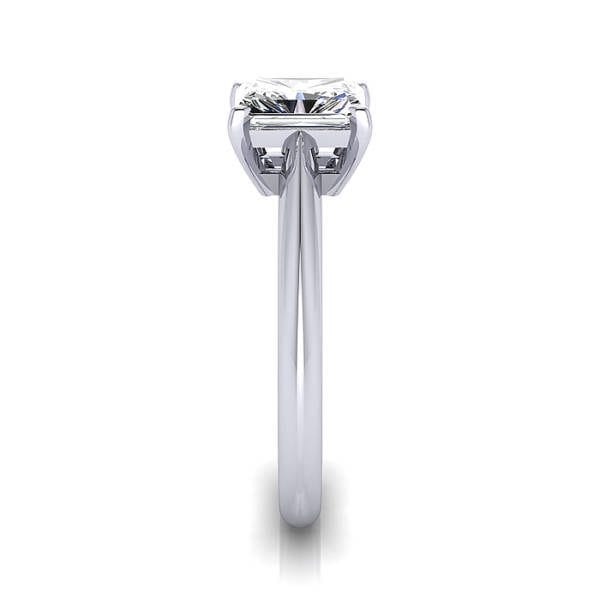 Radiant Engagement Ring, Platinum, RS6 SV