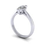 Marquise Engagement Ring, Platinum, RS5, 3D Marquise Engagement Ring, Platinum, RS5, 3D