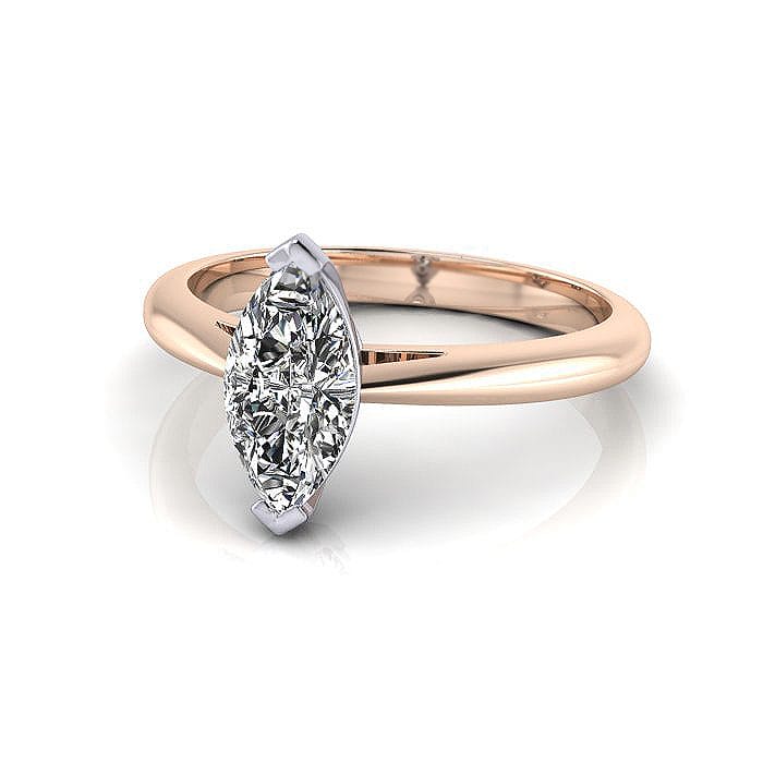 Marquise Engagement Ring, Rose Gold,RS5,LF