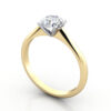 Thumb Diamond Ring RS3 Yellow Gold 3D