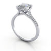 Thumb Princess Diamond Ring with Accents RSA1 Platinum 3D
