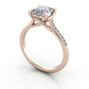 Thumb Princess Diamond Ring with Accents RSA1 Rose Gold 3D