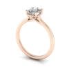 Oval Engagement Ring, RS1, Rose Gold 3D Oval Engagement Ring, RS1, Rose Gold 3D