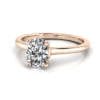 Oval Engagement Ring, RS1, Rose Gold LF Oval Engagement Ring, RS1, Rose Gold LF
