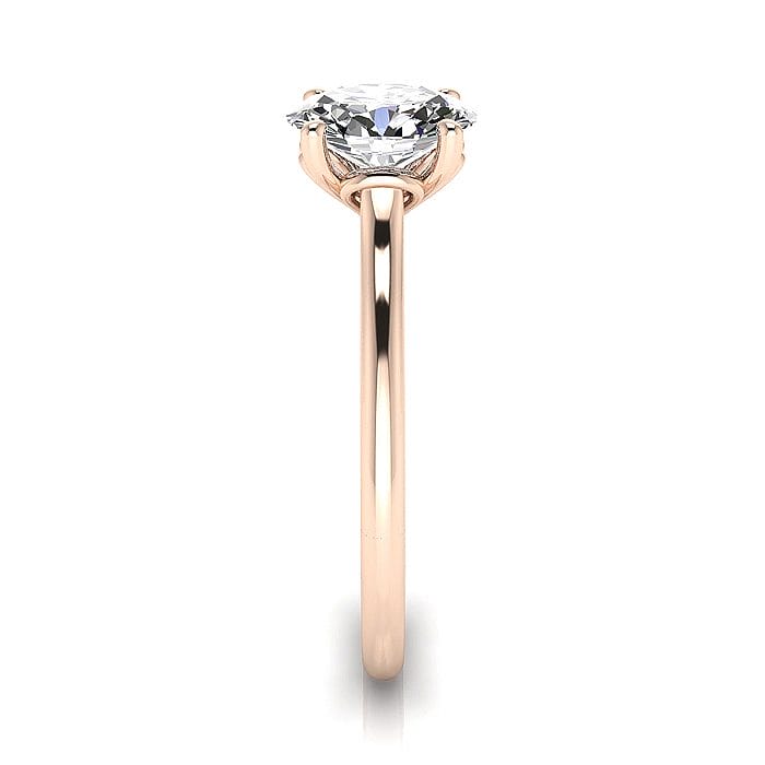 Oval Engagement Ring, RS1, Rose Gold SV Oval Engagement Ring, RS1, Rose Gold SV