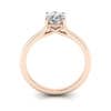 Oval Engagement Ring, RS1, Rose Gold TF Oval Engagement Ring, RS1, Rose Gold TF