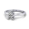 Oval Engagement Ring, RS1, Platinum LF