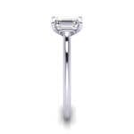 Emerald cut Engagement Ring RS1 White SV Emerald cut Engagement Ring RS1 White SV