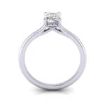 Emerald cut Engagement Ring RS1 White TF Emerald cut Engagement Ring RS1 White TF
