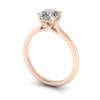 Cushion cut Engagement Ring RS1 Rose 3D