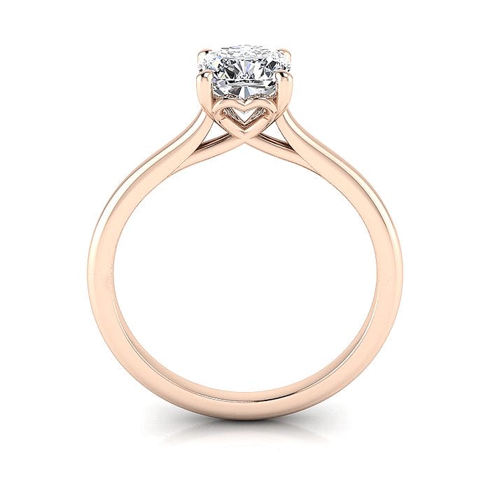 Cushion cut Engagement Ring RS1 Rose TF