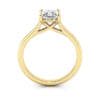 Princess cut Engagement Ring RS1 Yellow TF Princess cut Engagement Ring RS1 Yellow TF