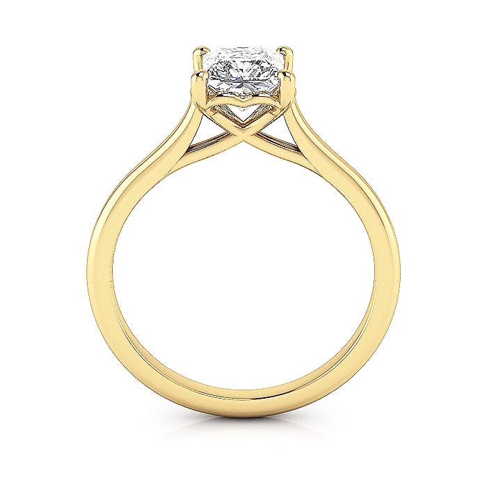 Princess cut Engagement Ring RS1 Yellow TF Princess cut Engagement Ring RS1 Yellow TF