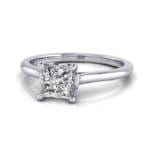 Princess cut Engagement Ring RS1 White LF Princess cut Engagement Ring RS1 White LF