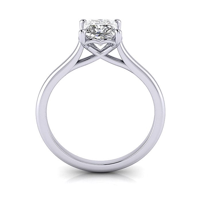 Princess cut Engagement Ring RS1 White TF