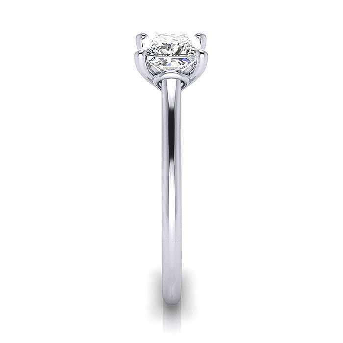 Princess cut Engagement Ring RS1 Platinum SV