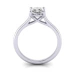 Princess cut Engagement Ring RS1 Platinum TF Princess cut Engagement Ring RS1 Platinum TF
