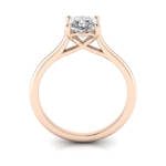 Princess cut Engagement Ring RS1 Rose TF Princess cut Engagement Ring RS1 Rose TF