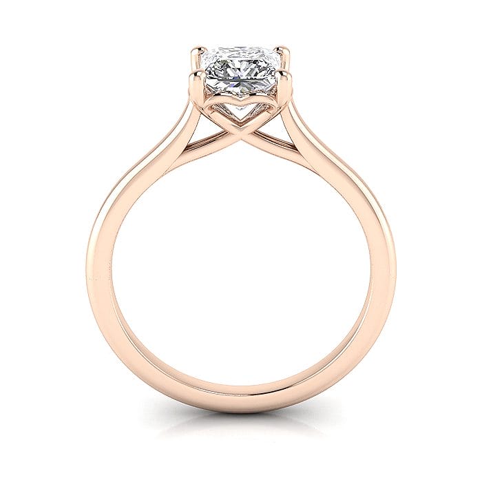 Princess cut Engagement Ring RS1 Rose TF