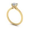Asscher cut Diamond Ring RS1 Yellow 3D