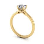 Asscher cut Diamond Ring RS1 Yellow 3D Asscher cut Diamond Ring RS1 Yellow 3D