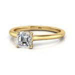 Asscher cut Diamond Ring RS1 Yellow LF Asscher cut Diamond Ring RS1 Yellow LF