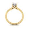 Asscher cut Diamond Ring RS1 Yellow TF