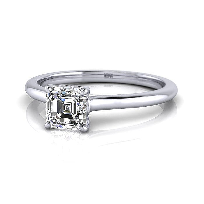 Asscher cut Diamond Ring RS1 Platinum LF Asscher cut Diamond Ring RS1 Platinum LF