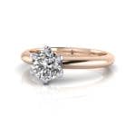 Diamond Ring, Rose Gold, RS9, LF