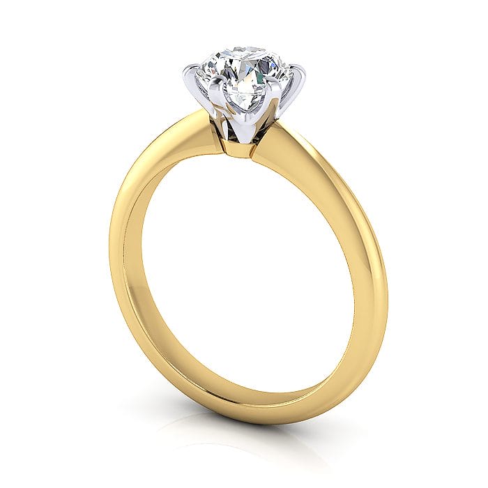 Yellow Gold Solitaire, RS9, 3D