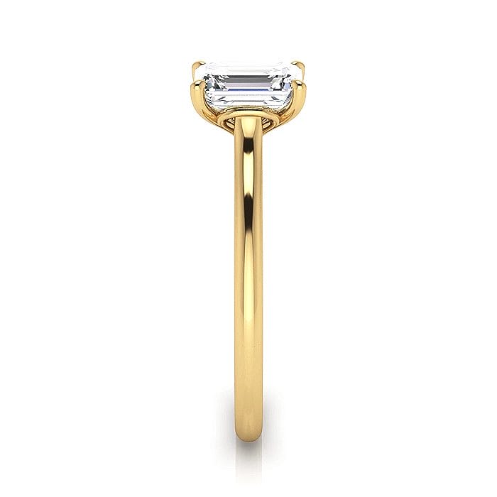Emerald cut diamond ring yellow gold rs1 SV Emerald cut diamond ring yellow gold rs1 SV