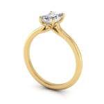 Emerald cut diamond ring yellow gold rs1 3d Emerald cut diamond ring yellow gold rs1 3d