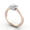 Thumb Diamond Ring RS10 Princess Rose Gold 3D