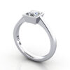 Diamond Ring RS10 Princess Platinum 3D