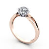 Thumb Diamond Ring RS8 Rose Gold 3D