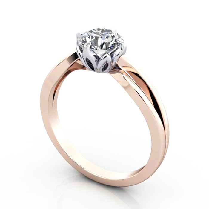 Thumb Diamond Ring RS8 Rose Gold 3D