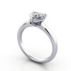 Thumb Diamond Ring RS7 Heart Platinum 3D