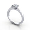 Thumb Diamond Ring RS11 Platinum 3D