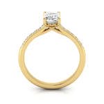Engagement Ring, Yellow, Emerald Cut Diamond, RSA1, TF Engagement Ring, Yellow, Emerald Cut Diamond, RSA1, TF
