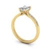 Engagement Ring, Yellow, Emerald Cut Diamond, RSA1, 3D