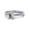 Engagement Ring, White Gold, Emerald Cut Diamond, RSA1, LF