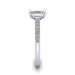 Engagement Ring, White Gold, Emerald Cut Diamond, RSA1, SV Engagement Ring, White Gold, Emerald Cut Diamond, RSA1, SV