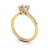 Engagement Ring, Yellow, Cushion Cut Diamond, RSA1, 3D