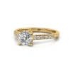 Engagement Ring, Yellow, Cushion Cut Diamond, RSA1, LF