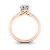 Engagement Ring, Rose Gold, Cushion Cut Diamond, RSA1, TF